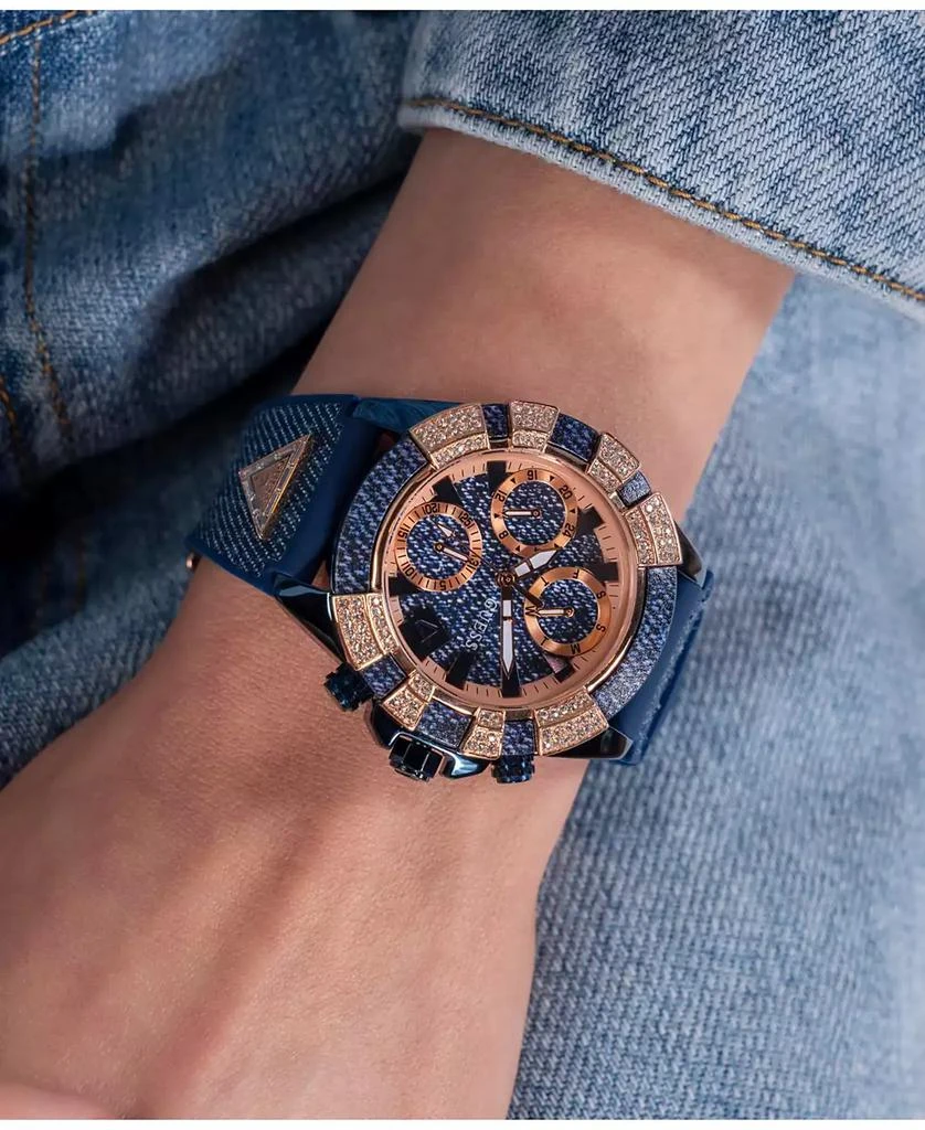 Women's Multi-Function Blue Denim/Silicone Watch 39mm 商品