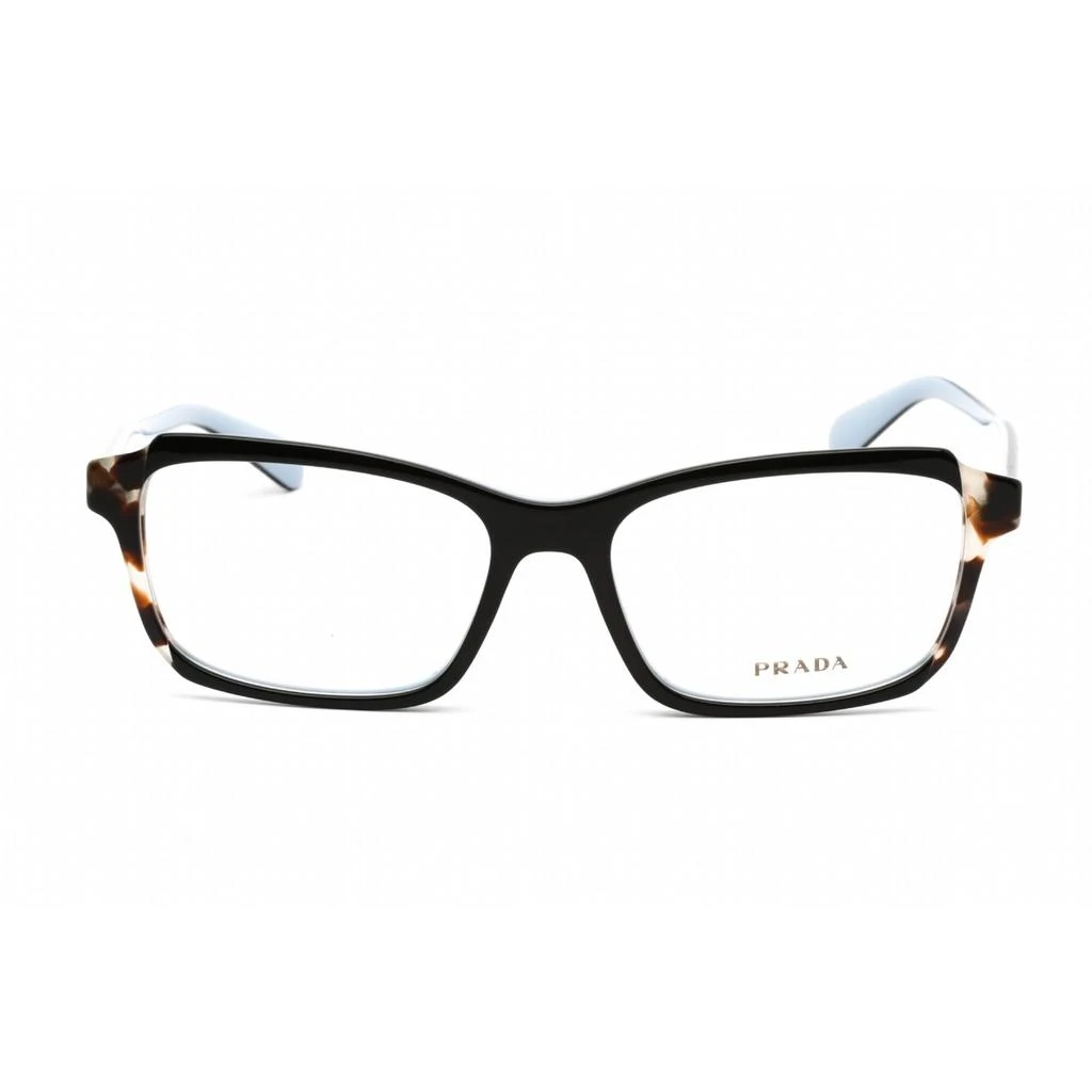 商品Prada|Prada Women's Eyeglasses - Top Black/Azure/Spotted Brown Plastic | 0PR 01VV KHR1O1,价格¥683,第2张图片详细描述