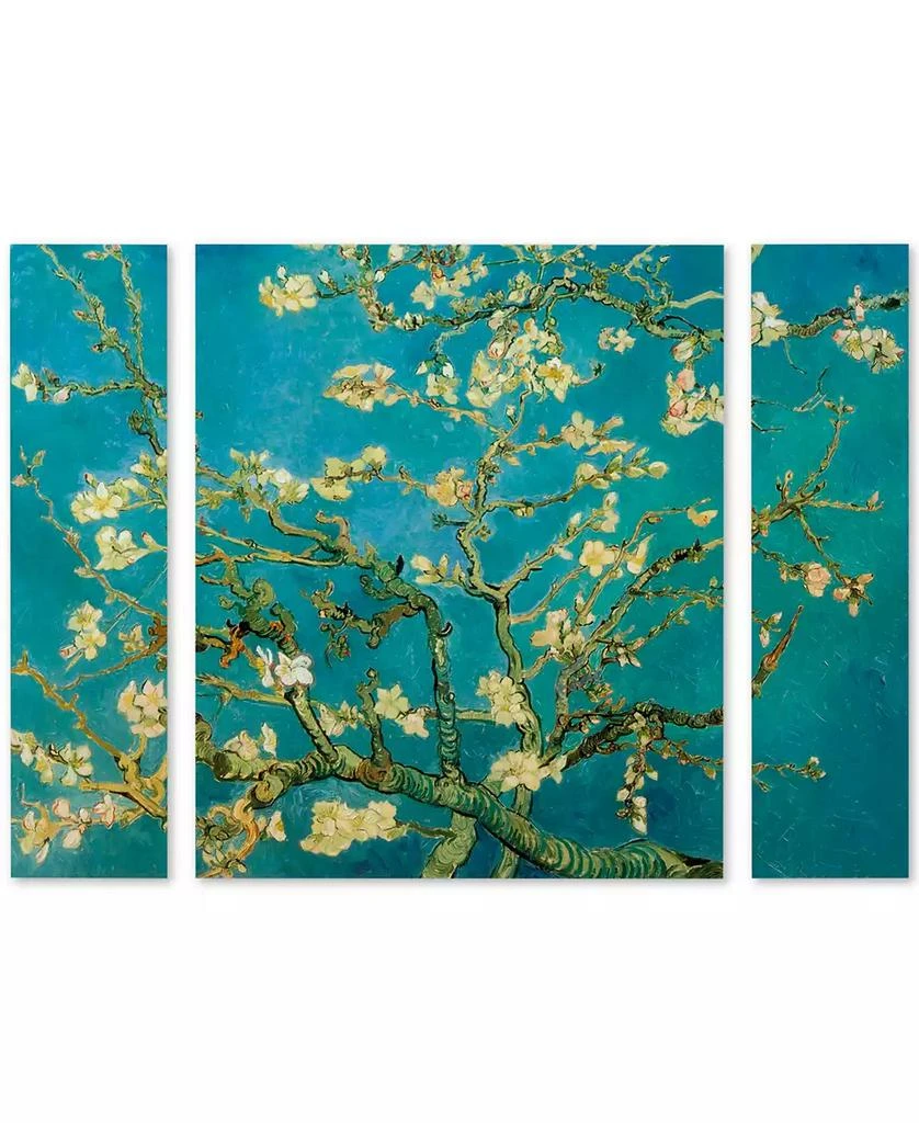 商品Trademark Global|Vincent van Gogh 'Almond Branches In Bloom' Multi Panel Art Set Large - 41" x 30" x 2",价格¥1877,第1张图片