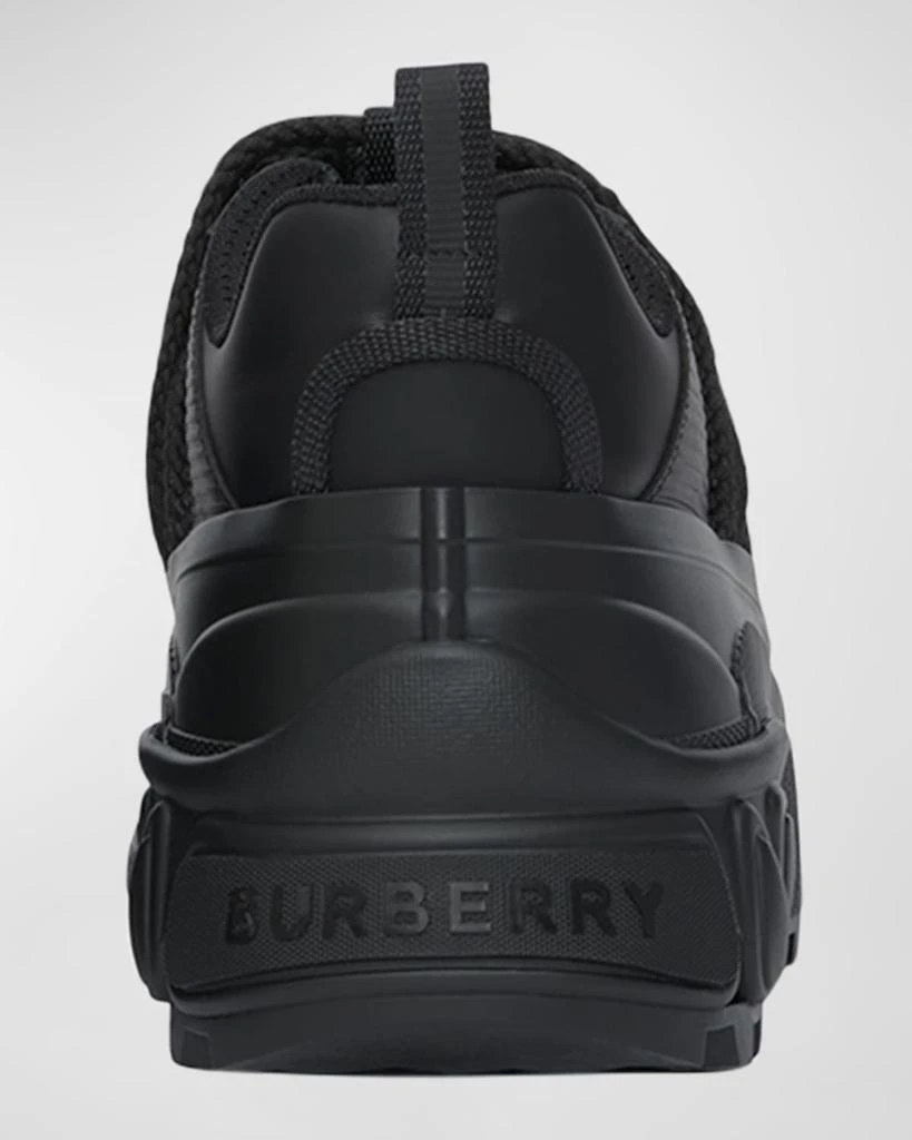 商品Burberry|Men's Arthur Chunky Lace Leather & Nylon Sneakers,价格¥3985,第3张图片详细描述
