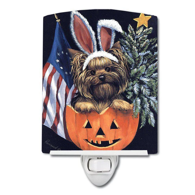 商品Caroline's Treasures|Yorkie for All Seasons Ceramic Night Light,价格¥204,第1张图片