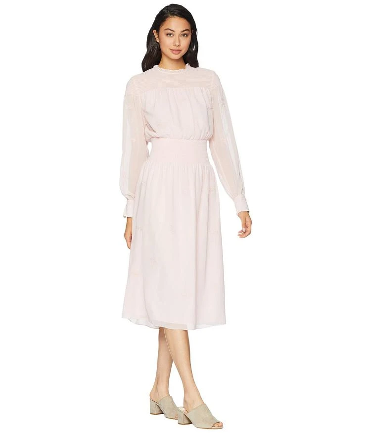 商品Juicy Couture|Smocked Embroidered Georgette Midi Dress,价格¥298,第4张图片详细描述