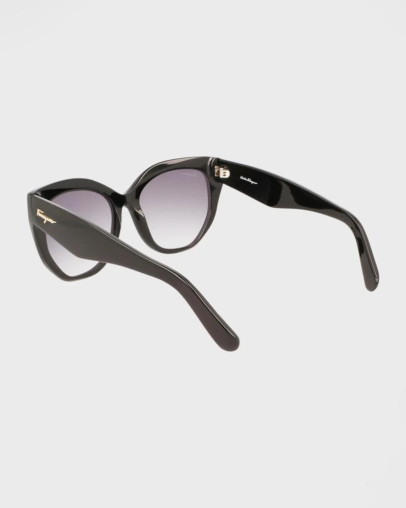 商品Salvatore Ferragamo|Classic Logo Acetate Cat-Eye Sunglasses,价格¥2552,第2张图片详细描述