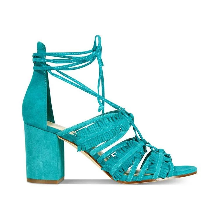 商品Nine West|Genie Lace-Up Block-Heel Sandals,价格¥262,第3张图片详细描述