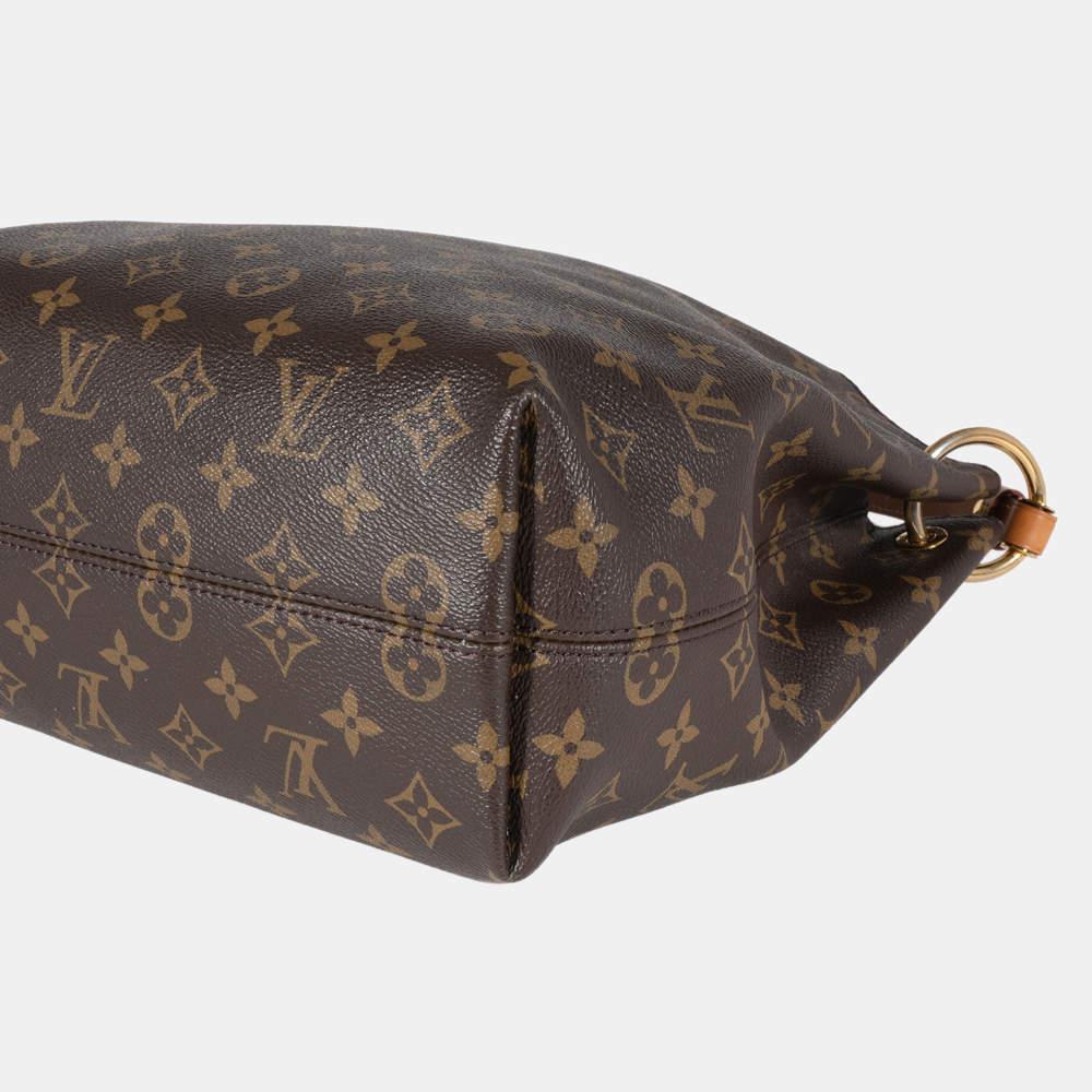 Louis Vuitton Brown Monogram Canvas Graceful PM Shoulder Bag商品第6张图片规格展示