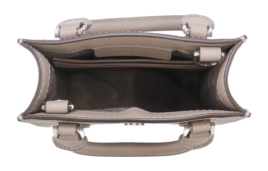 商品[国内直发] Tory Burch|汤丽柏琦 TB Emerson 琴谱 牛皮 托特包Tote包购物袋斜挎包 迷你 女款 银灰色,价格¥3026,第5张图片详细描述