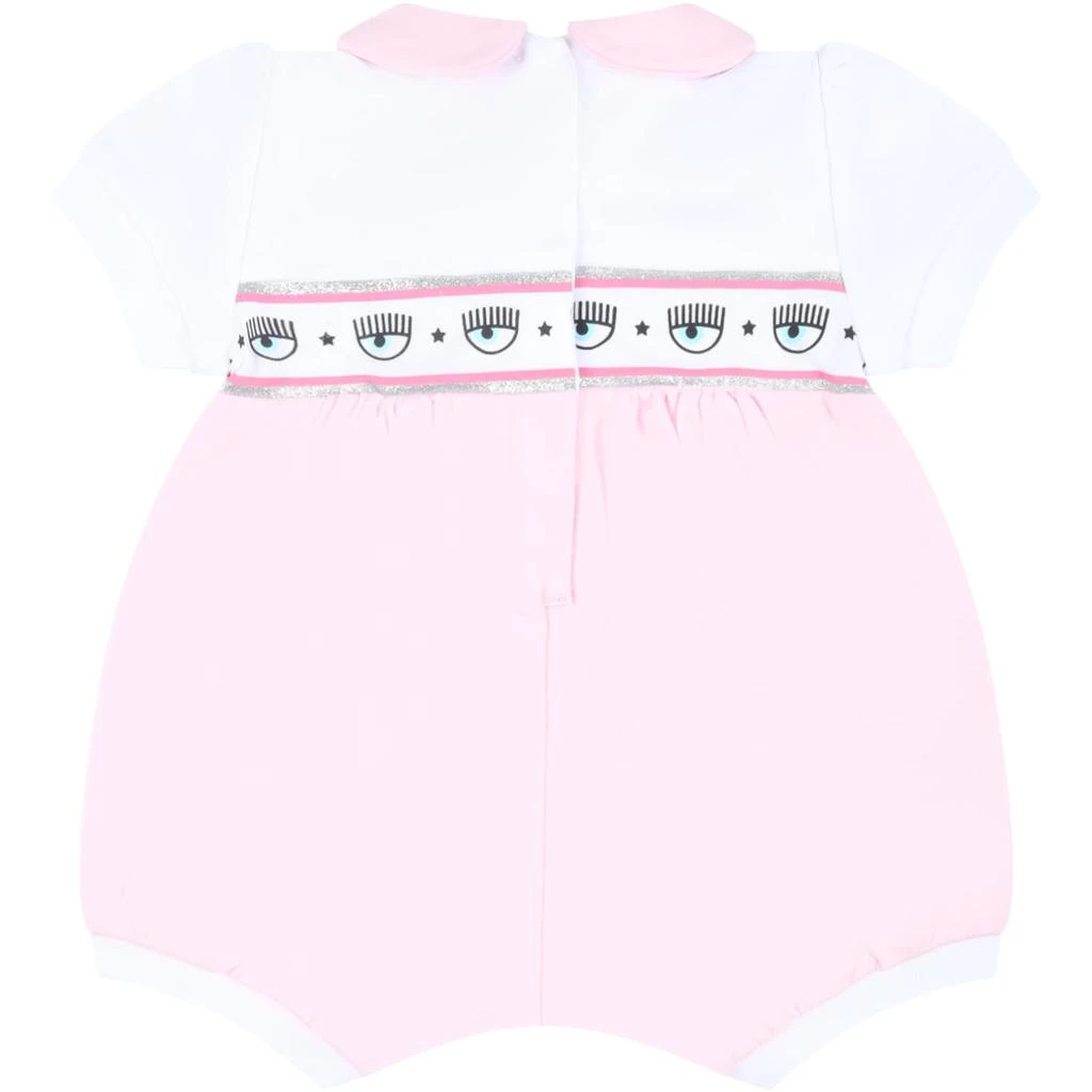 商品Chiara Ferragni|Chiara Ferragni Multicolor Romper For Baby Girl With Wink,价格¥983,第2张图片详细描述