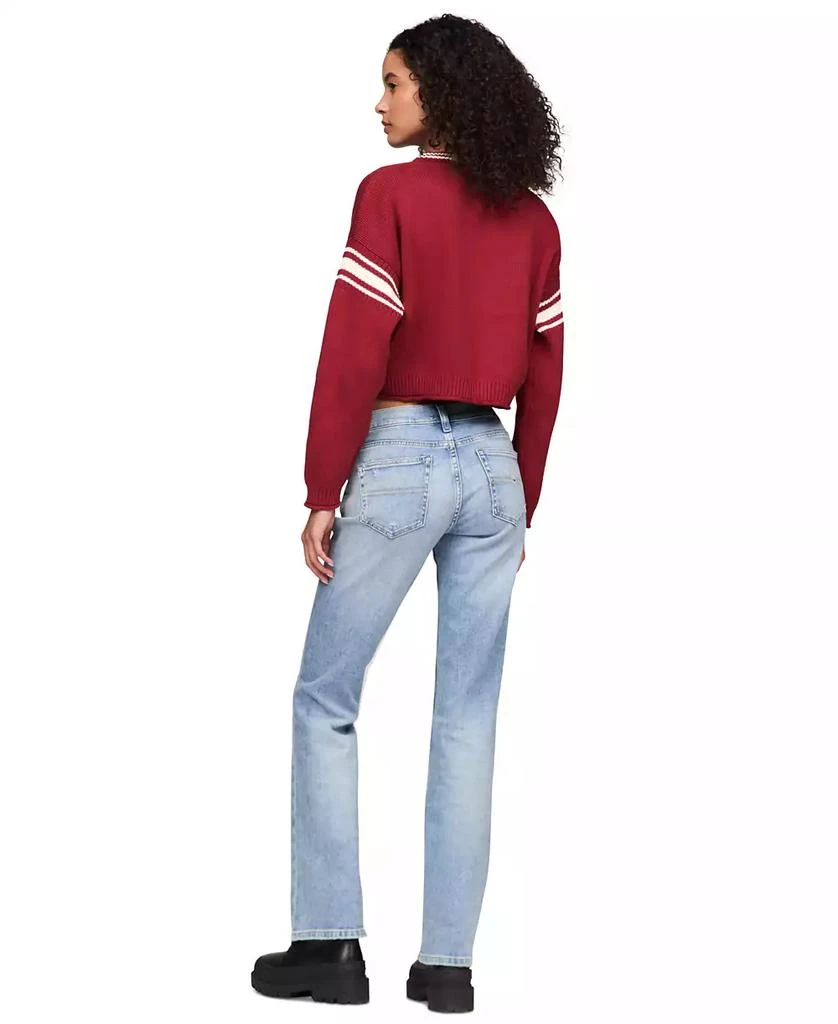 商品Tommy Jeans|Women's Cotton Cropped Varsity Sweater,价格¥240,第4张图片详细描述