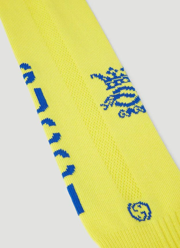 商品Gucci|Logo Sports Socks in Yellow,价格¥1442,第3张图片详细描述