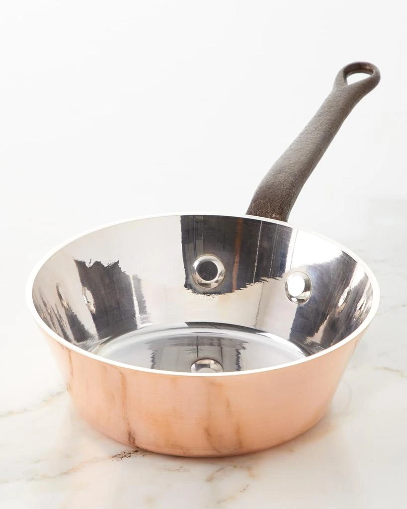 商品Duparquet Copper Cookware|Solid Copper Silver-Lined Splayed Sauce Pan - 6.5"/1qt,价格¥7307,第1张图片