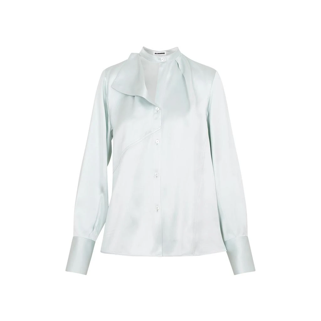 商品Jil Sander|Jil Sander	Asymmetric Satin Blouse,价格¥9171,第1张图片