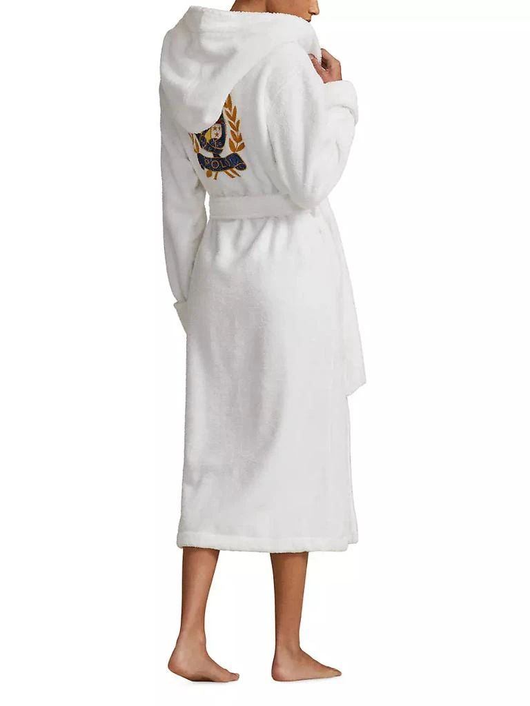 商品Ralph Lauren|Hooded Cotton Terry Logo Robe,价格¥1464,第4张图片详细描述