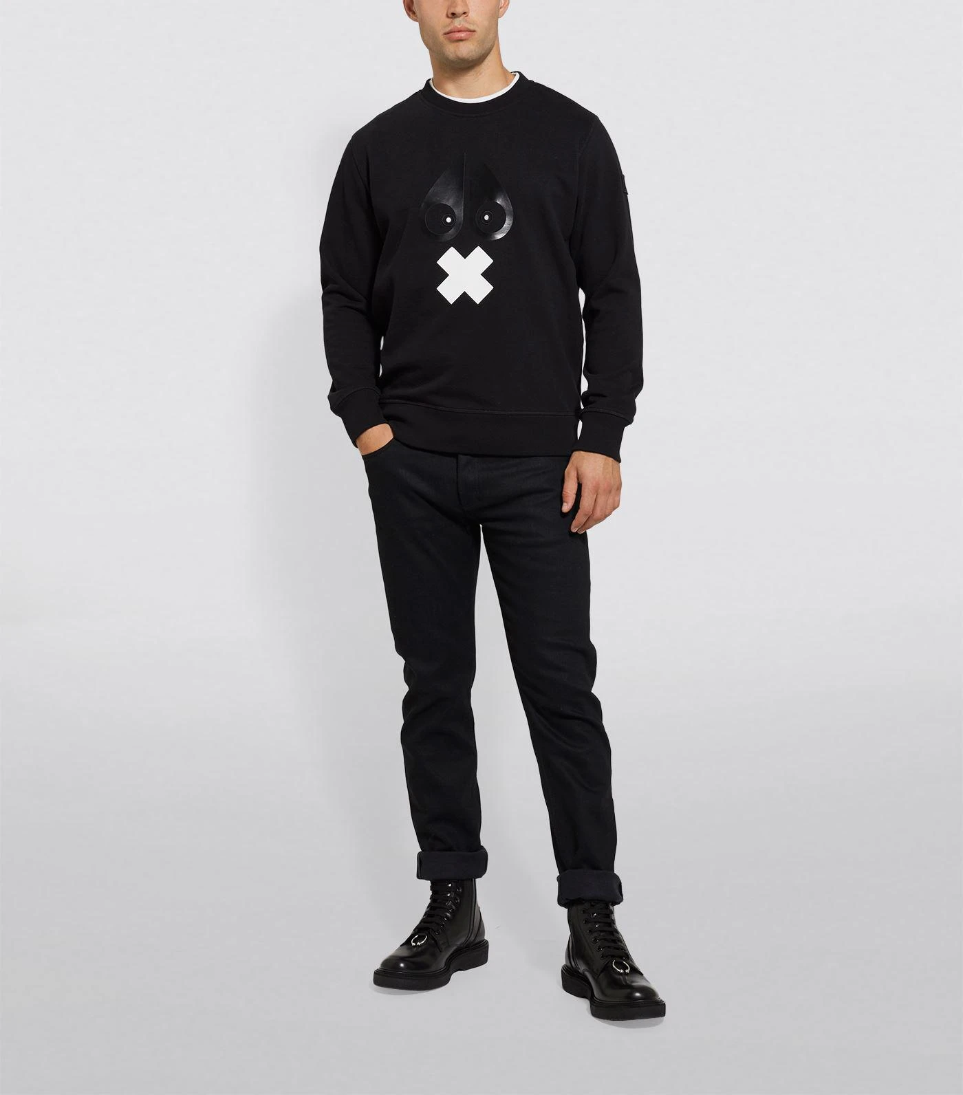 商品Moose Knuckles|Cotton Logo Sweatshirt,价格¥2232,第4张图片详细描述