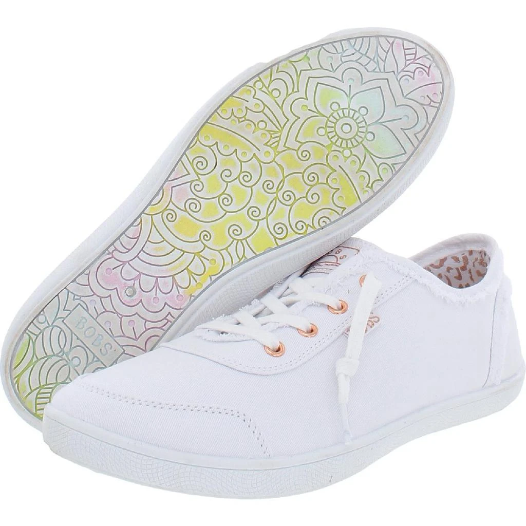 商品SKECHERS|BOBS From Skechers Womens Bobs B Cute Canvas Memory Foam Slip-On Sneakers,价格¥253,第4张图片详细描述