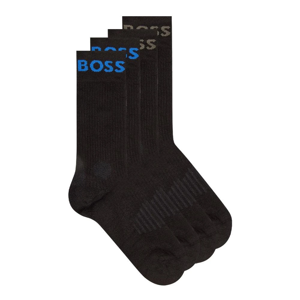 商品Hugo Boss|BOSS Sport Socks 2 Pack - Black,价格¥76,第1张图片