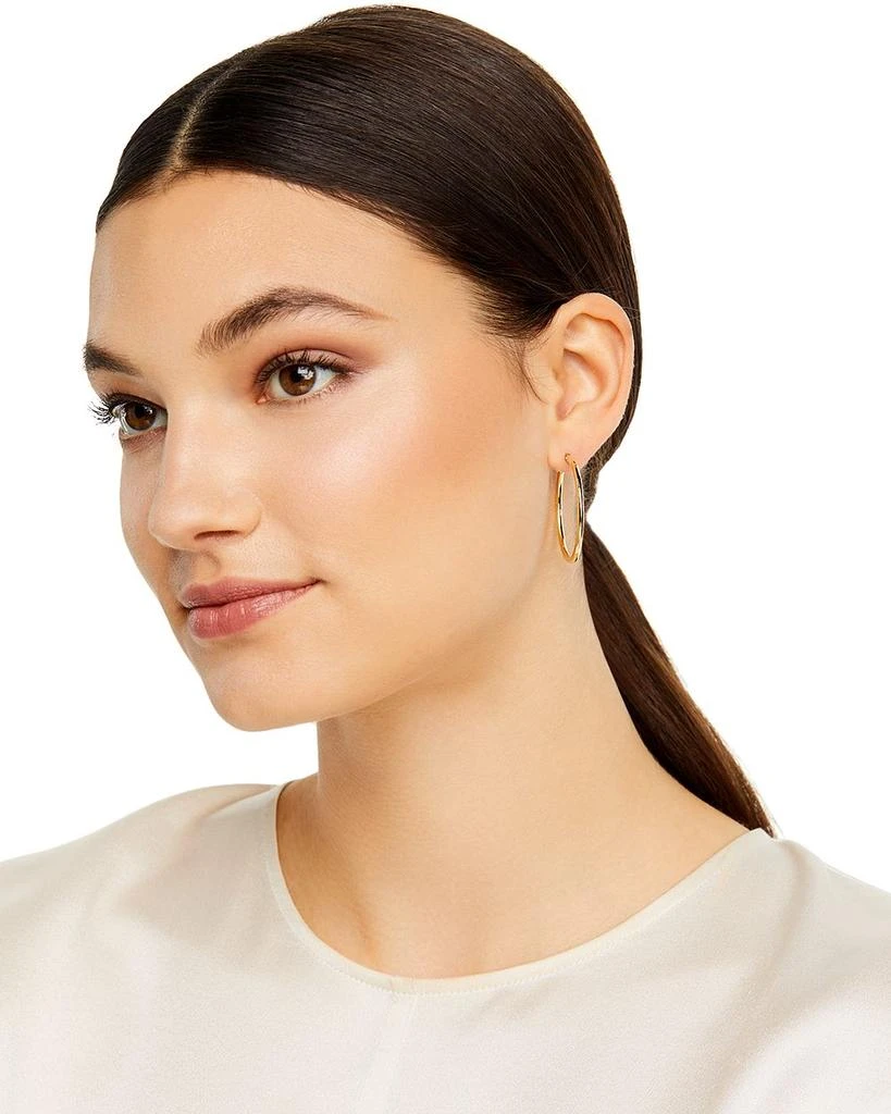 18K Yellow Gold Hoop Earrings 商品
