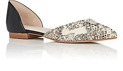 商品Barneys New York|Cynthia Leather D'Orsay Flats,价格¥536,第2张图片详细描述