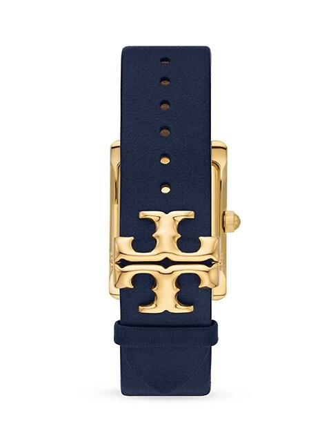 Eleanor Goldtone & Leather Strap Watch商品第3张图片规格展示