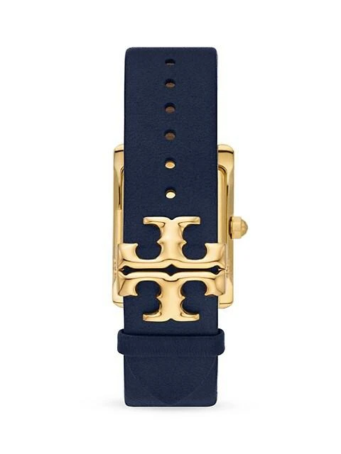 商品Tory Burch|Eleanor Goldtone & Leather Strap Watch,价格¥1547,第3张图片详细描述