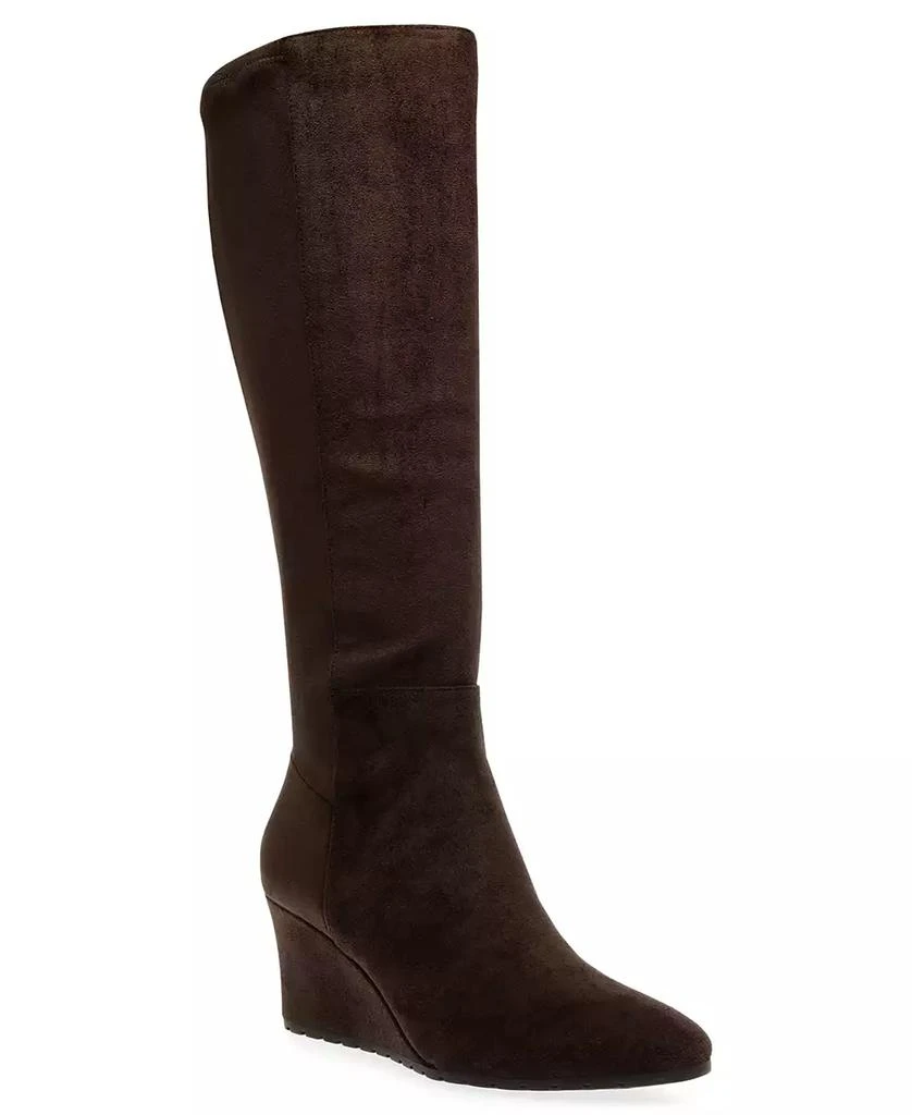 商品Anne Klein|Women's Valonia Wedge Heel Knee High Boots,价格¥219,第1张图片