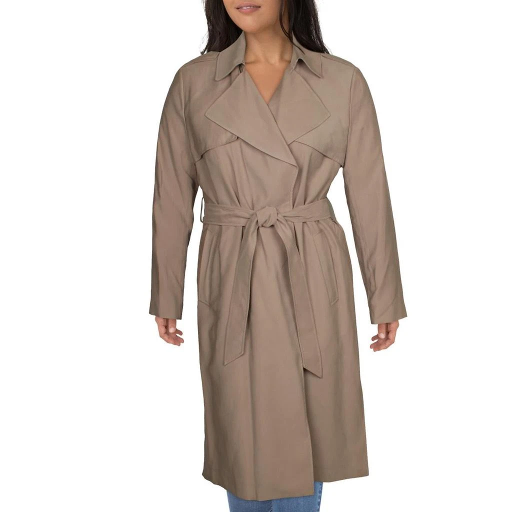 商品Cole Haan|Cole Haan Women's Drapey Mid-Length Belted Trench Coat,价格¥358,第1张图片