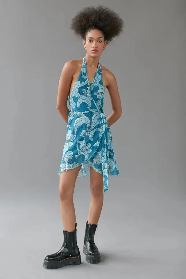 商品Urban Outfitters|UO Rara Mini Wrap Dress,价格¥76,第3张图片详细描述