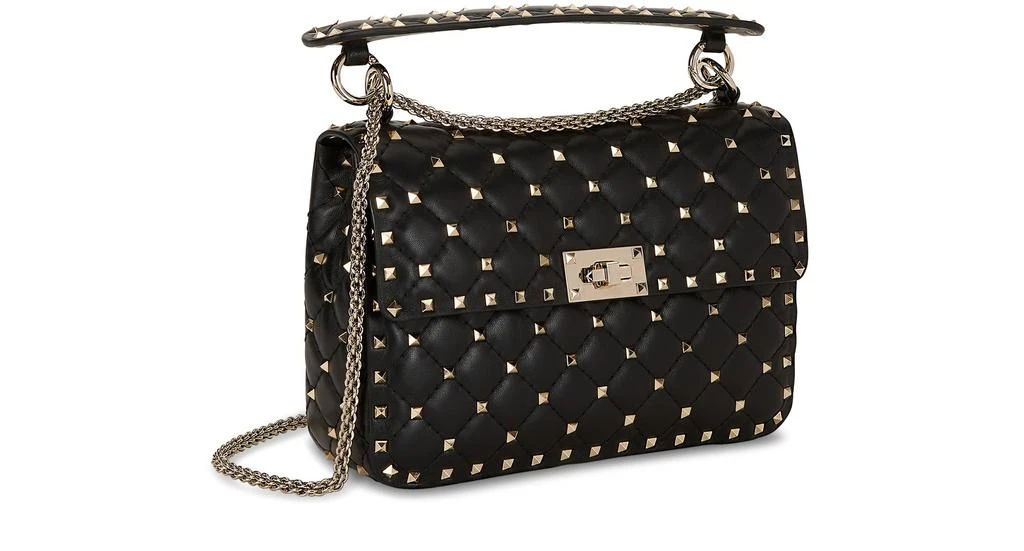 商品Valentino|Valentino Garavani - Rockstud Spike 纳帕皮中号手提包,价格¥24188,第3张图片详细描述