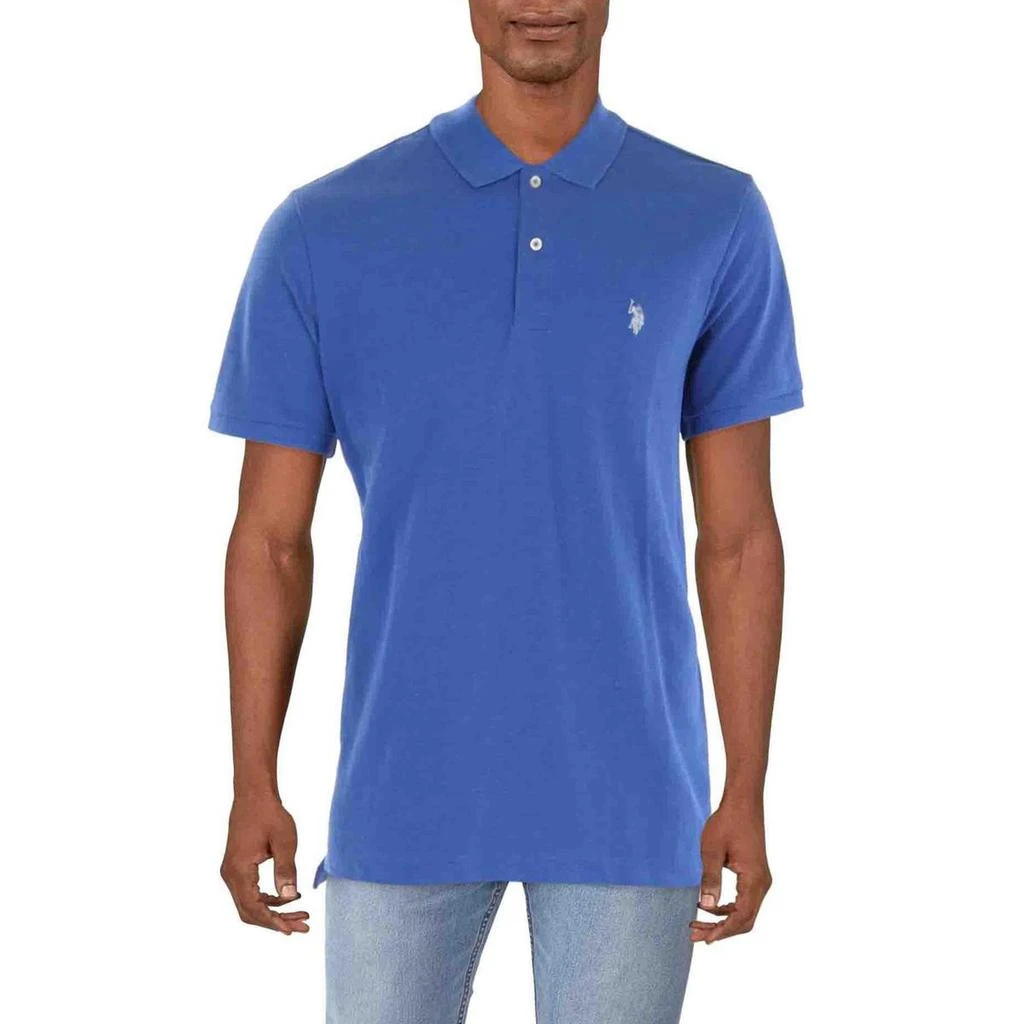 商品U.S. POLO ASSN.|U.S. Polo Assn. Mens Monogram Pique Polo Shirt,价格¥107,第3张图片详细描述