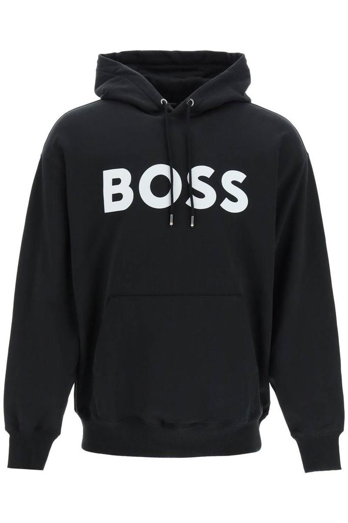 Boss 'sullivan' flocked logo hoodie商品第1张图片规格展示