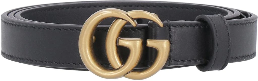 商品Gucci|Gucci Gg Buckle Leather Belt,价格¥3018,第1张图片