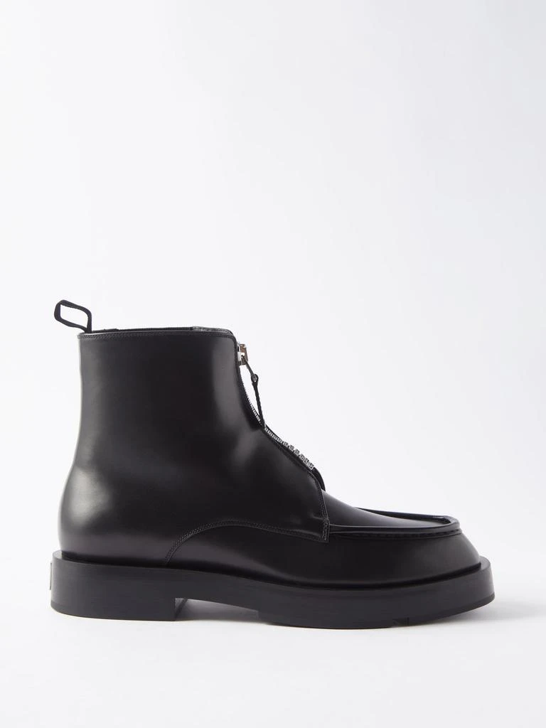 商品Givenchy|4G-zip leather ankle boots,价格¥6684,第1张图片