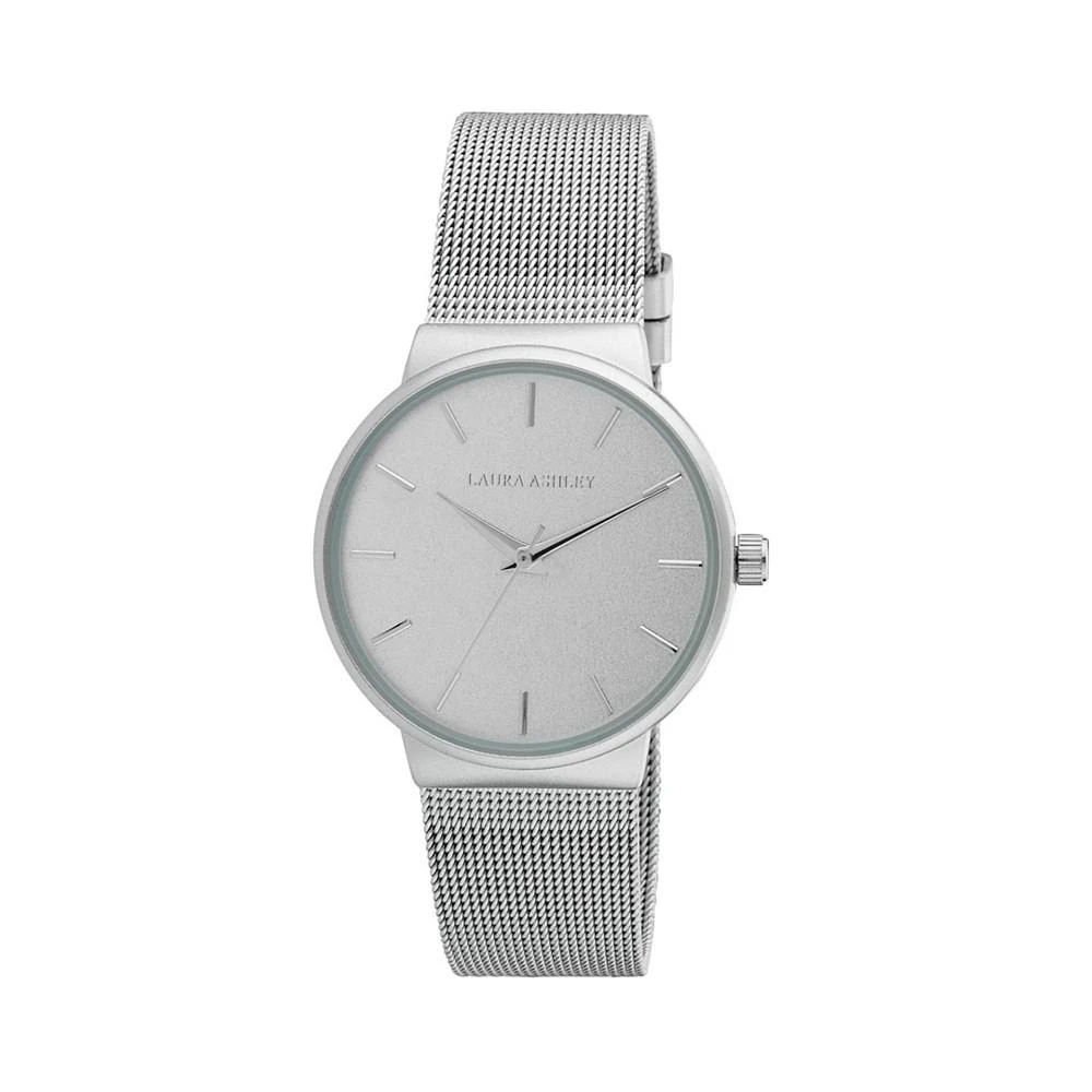 商品Laura Ashley|Ladies' Silver Minimalist Mesh Band Watch,价格¥309,第1张图片