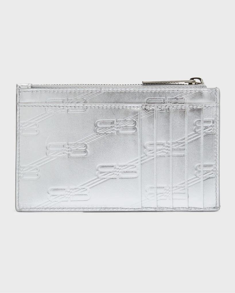 商品Balenciaga|Men's Embossed Monogram Long Coin And Card Holder In Box,价格¥1691,第4张图片详细描述