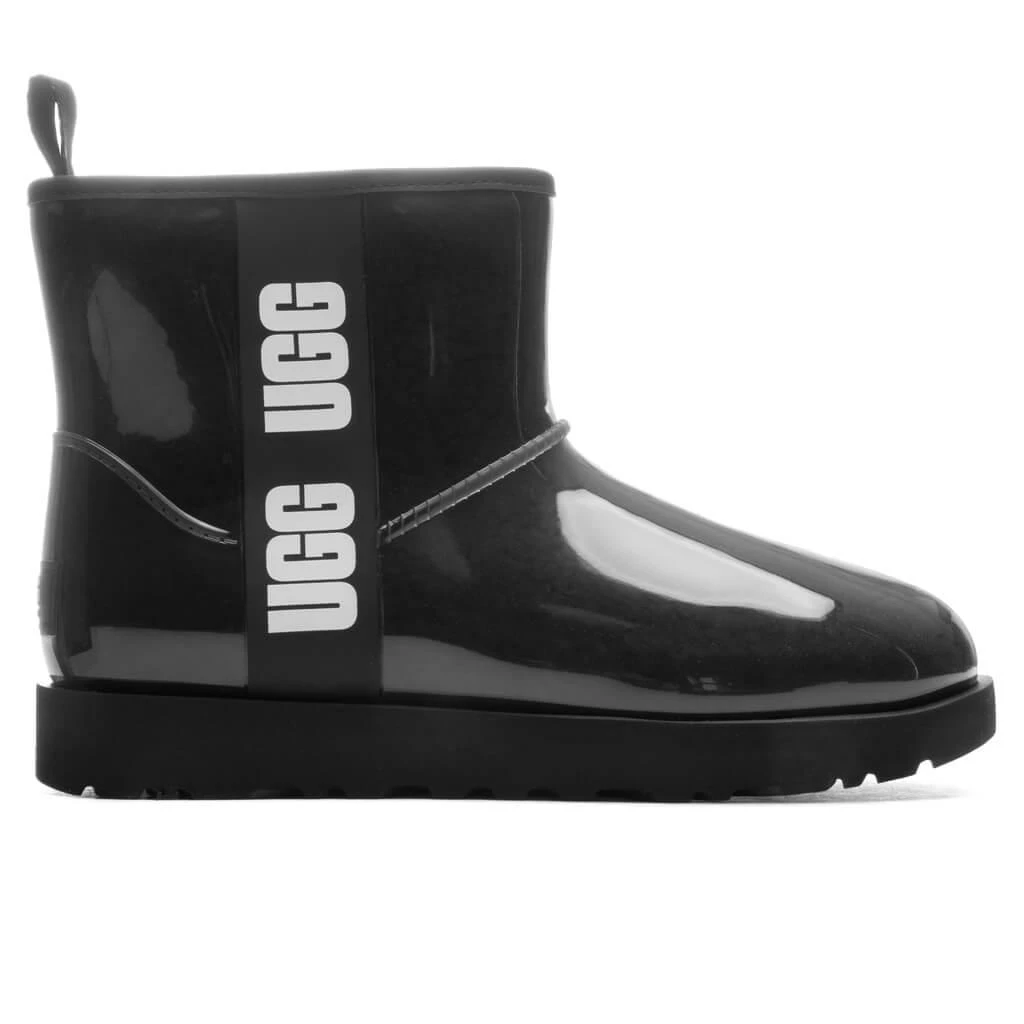 商品UGG|UGG Women's Classic Clear Mini Boot - Black,价格¥1215,第1张图片