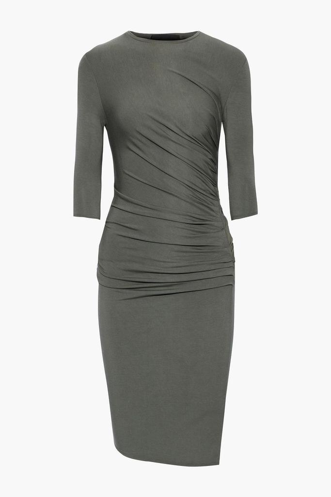 商品Helmut Lang|Nova ruched stretch-jersey dress,价格¥752,第1张图片