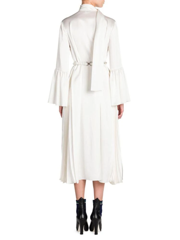 商品Fendi|Scarf-Detail Satin Cady Belted Bell Sleeve Midi Dress,价格¥6565,第2张图片详细描述
