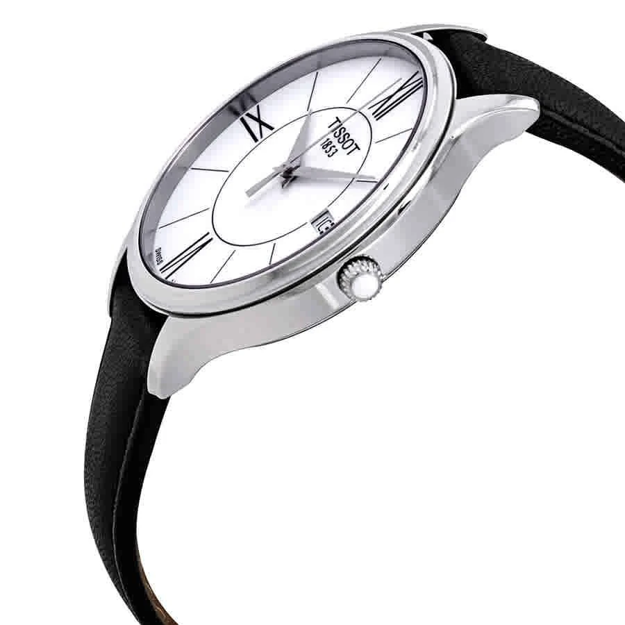 商品Tissot|Bella Ora White Dial Black Leather Ladies Watch T1032101601800,价格¥1367,第2张图片详细描述