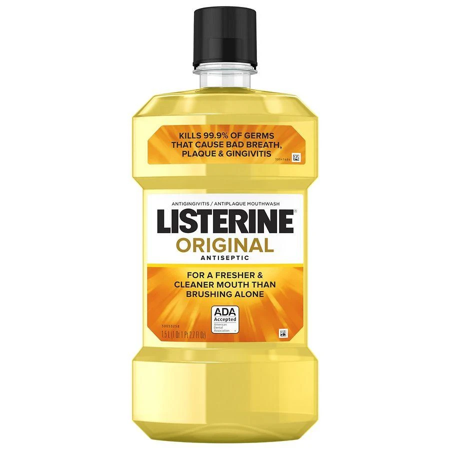 商品Listerine|Original Antiseptic Mouthwash For Bad Breath & Plaque Original,价格¥92,第1张图片