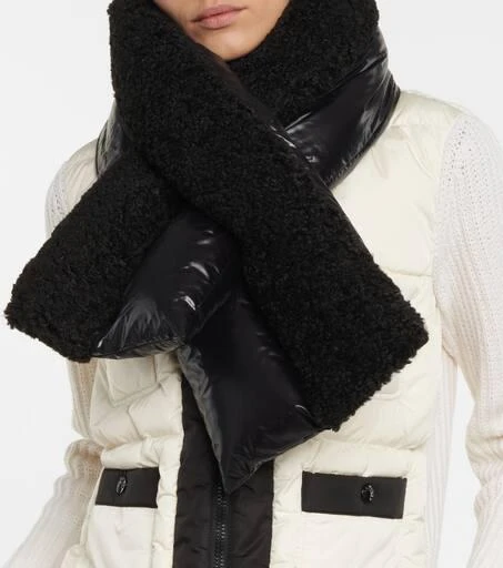 商品Moncler|Fleece and nylon down scarf,价格¥3118,第3张图片详细描述