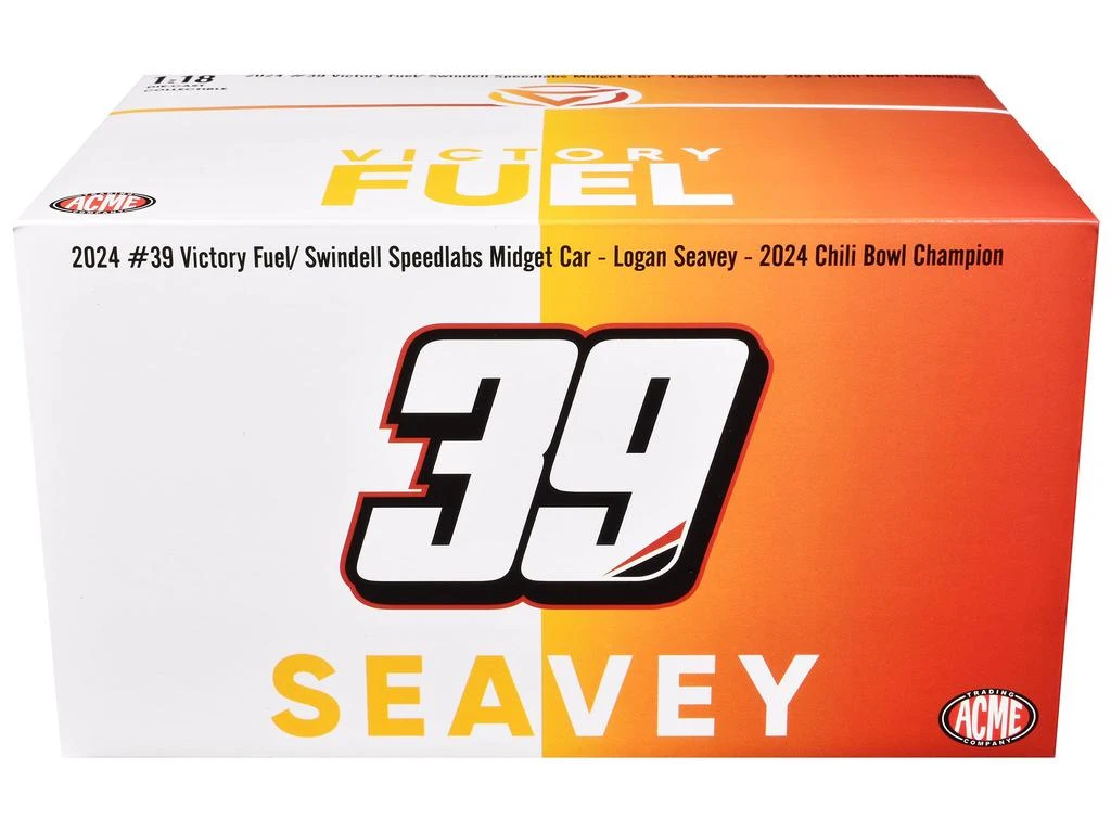 商品ACME|Midget Sprint Car #39 Logan Seavey "Victory Fuel" Swindell Speedlabs Champion "Chili Bowl" (2024) 1/18 Diecast Model Car by ACME,价格¥1370,第3张图片详细描述