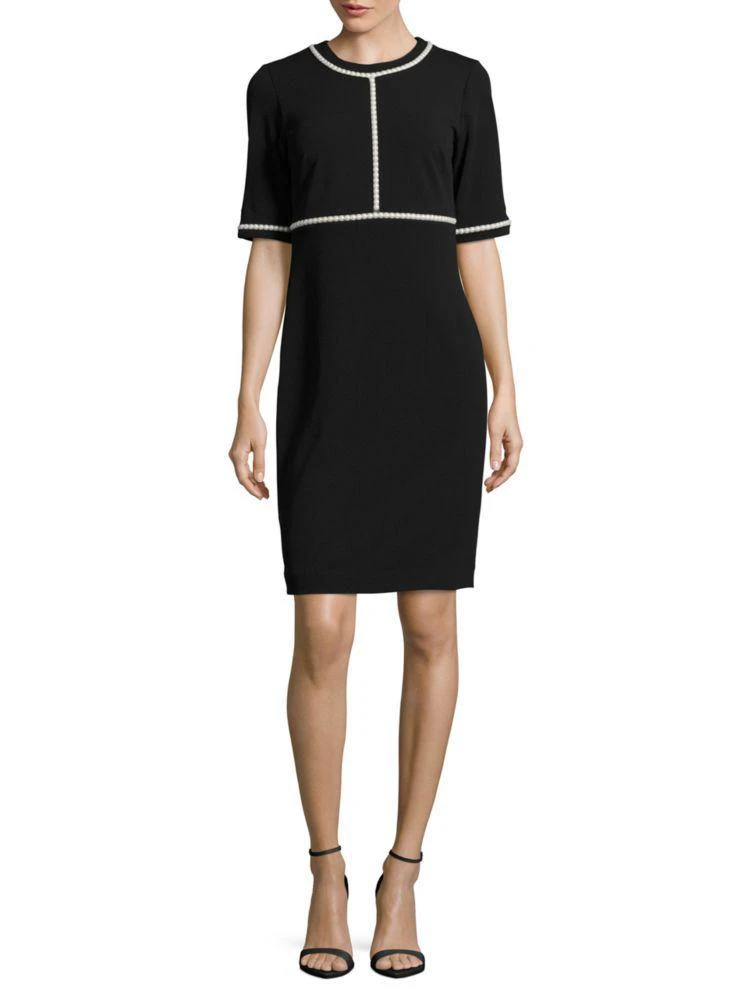 商品Karl Lagerfeld Paris|Embellished Sheath Dress,价格¥375,第1张图片