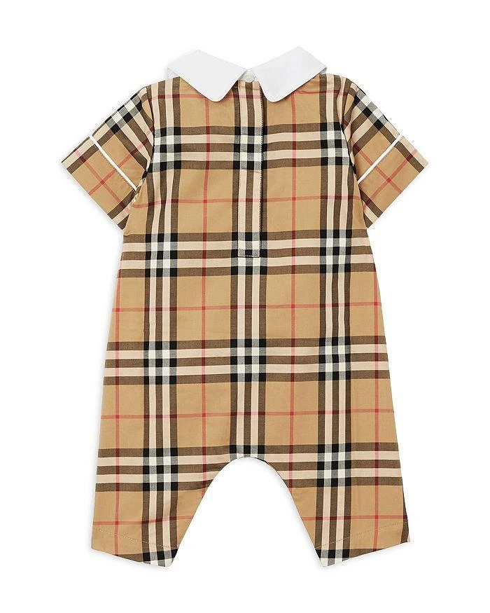 商品Burberry|Unisex Check Stretch Cotton Playsuit - Baby,价格¥3065,第2张图片详细描述