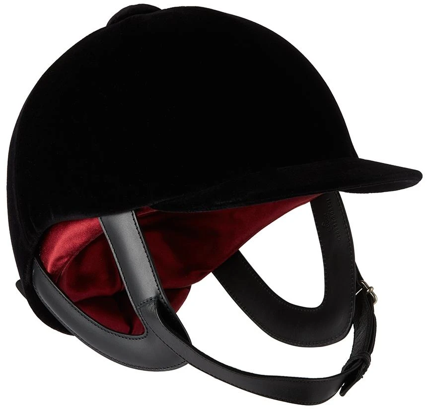 商品Gucci|Black Velvet Equestrian Ambassador Helmet,价格¥16344,第3张图片详细描述