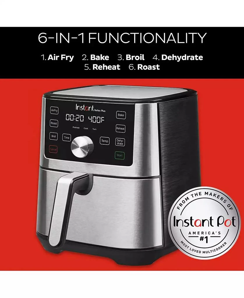 商品Instant pot|Vortex Plus 6 Qt. 6-in-1 Stainless Steel Air Fryer,价格¥1117,第3张图片详细描述