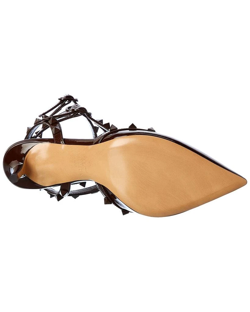 商品Valentino|Valentino Rockstud Caged 65 Patent Ankle Strap Pump,价格¥5184,第4张图片详细描述