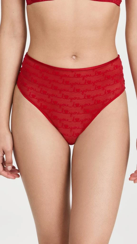 商品Calvin Klein|Calvin Klein Underwear I Heart You High Leg Tanga 短内裤,价格¥68,第2张图片详细描述