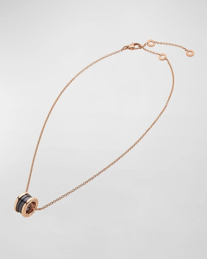 商品BVLGARI|B.Zero1 18k Rose Gold Black Ceramic Necklace,价格¥25497,第3张图片详细描述