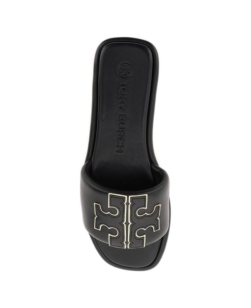 商品Tory Burch|'double T' Leather Sliders,价格¥1306,第4张图片详细描述