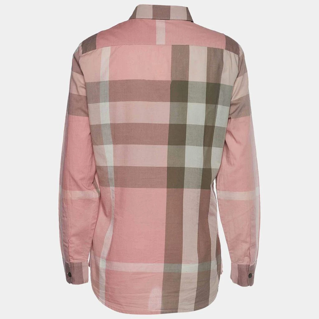 商品[二手商品] Burberry|Burberry Brit Pink Check Print Cotton Button Front Shirt S,价格¥1192,第2张图片详细描述