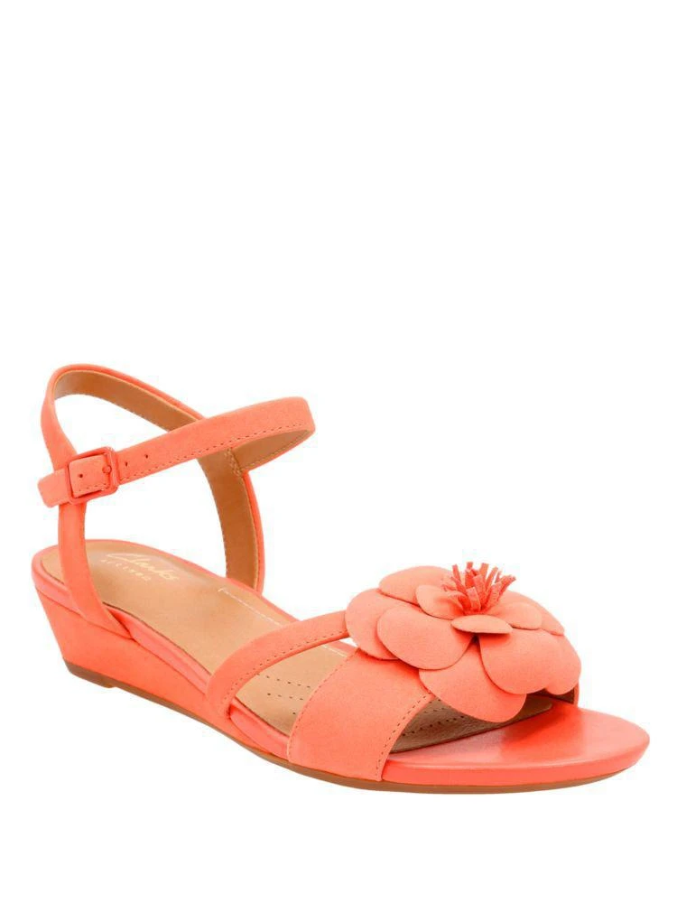 商品Clarks|Parmstella Leather Slingback Sandals,价格¥376,第2张图片详细描述